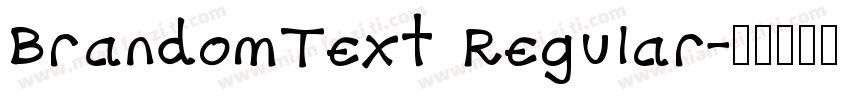 BrandomText Regular字体转换
